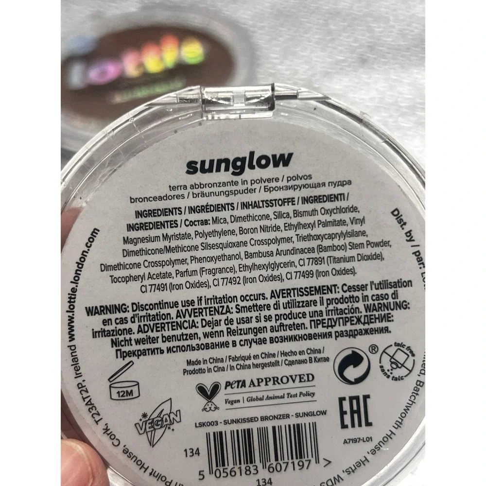 (3) Lottie Sunkissed Powder Bronzer Sealed 0.28 oz Each SUNGLOW